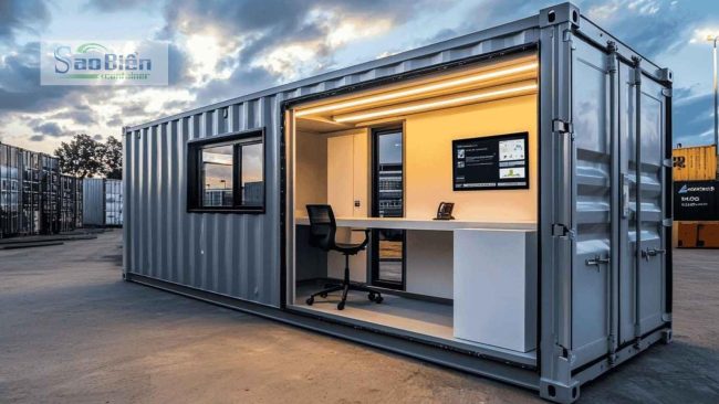Container theo thiết kế 40 feet, Nhà container đặt theo yêu cầu - Hình ảnh 4