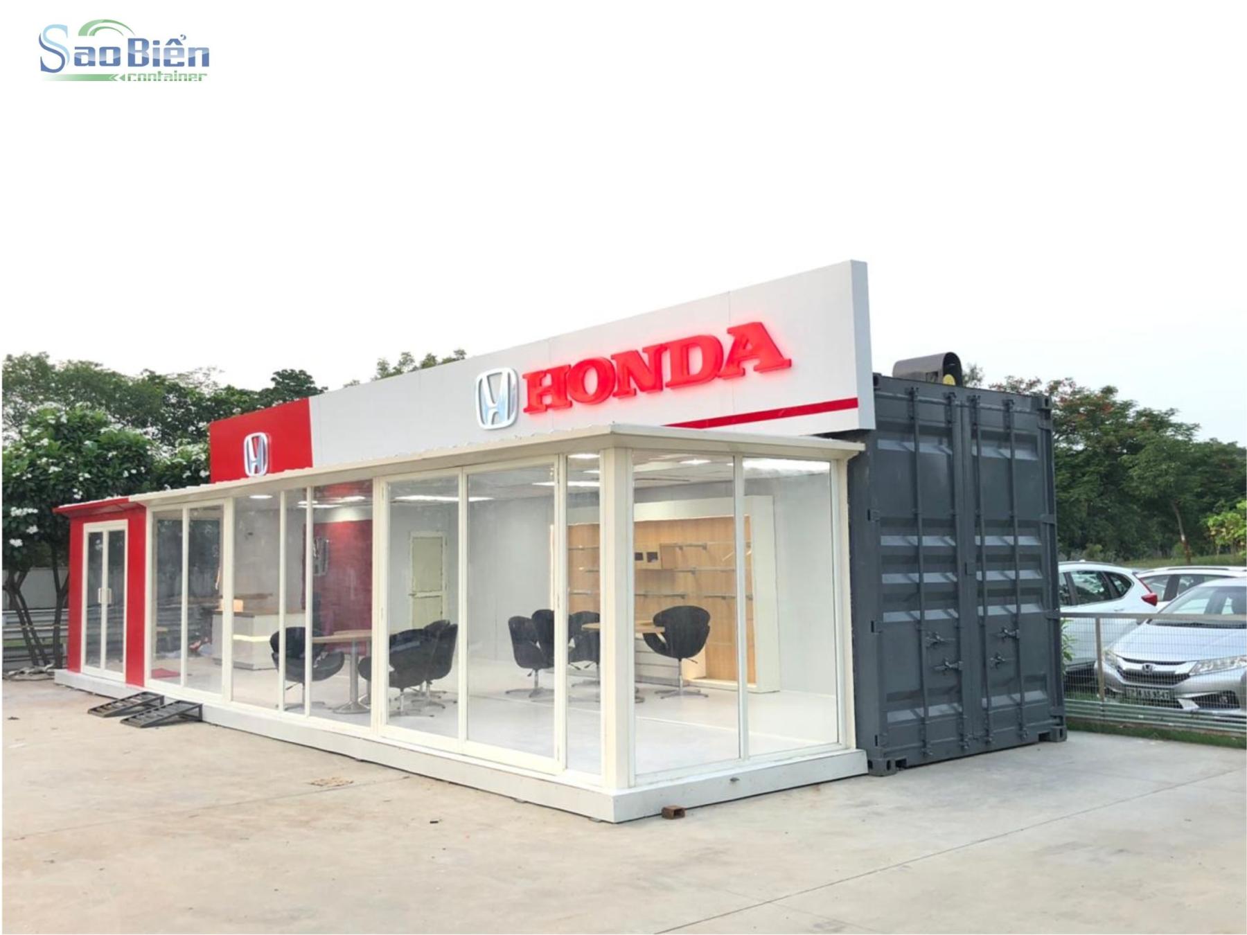 mẫu nhà container showroom