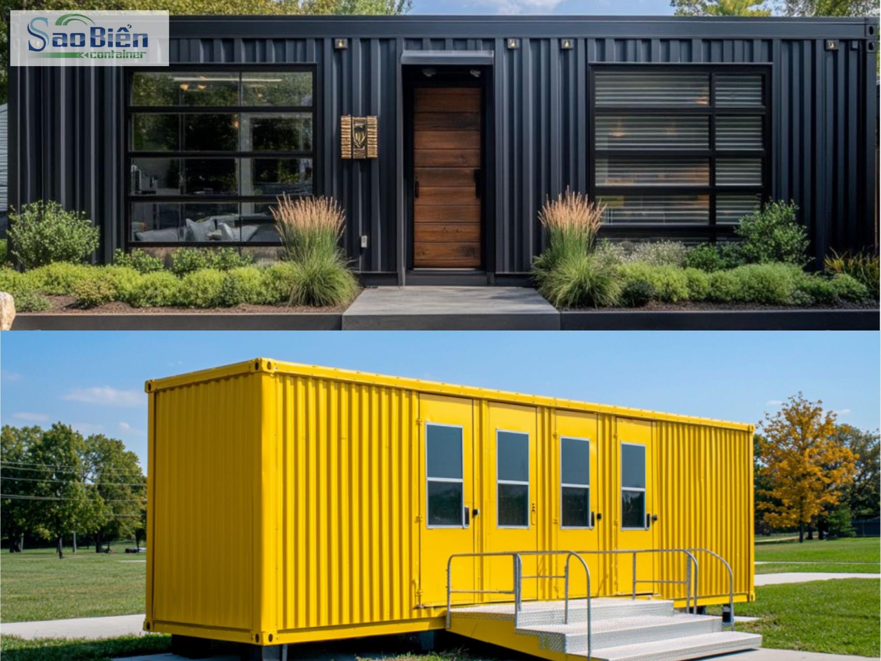 mẫu nhà container văn phòng