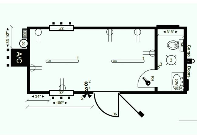 Cấu tạo Container văn phòng 20 feet toilet