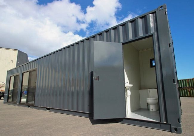 Container văn phòng 40 feet có toilet