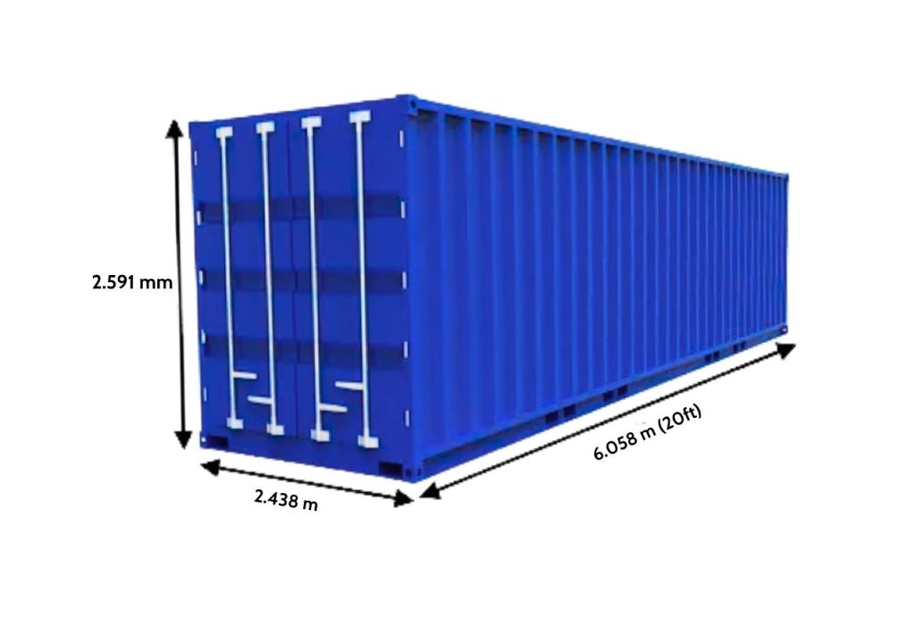 Container văn phòng 20 feet toilet