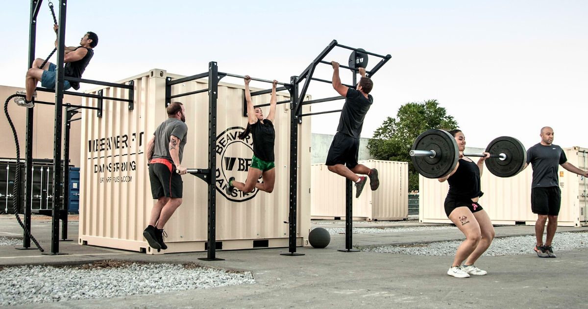 Phòng gym container trong khu dân cư