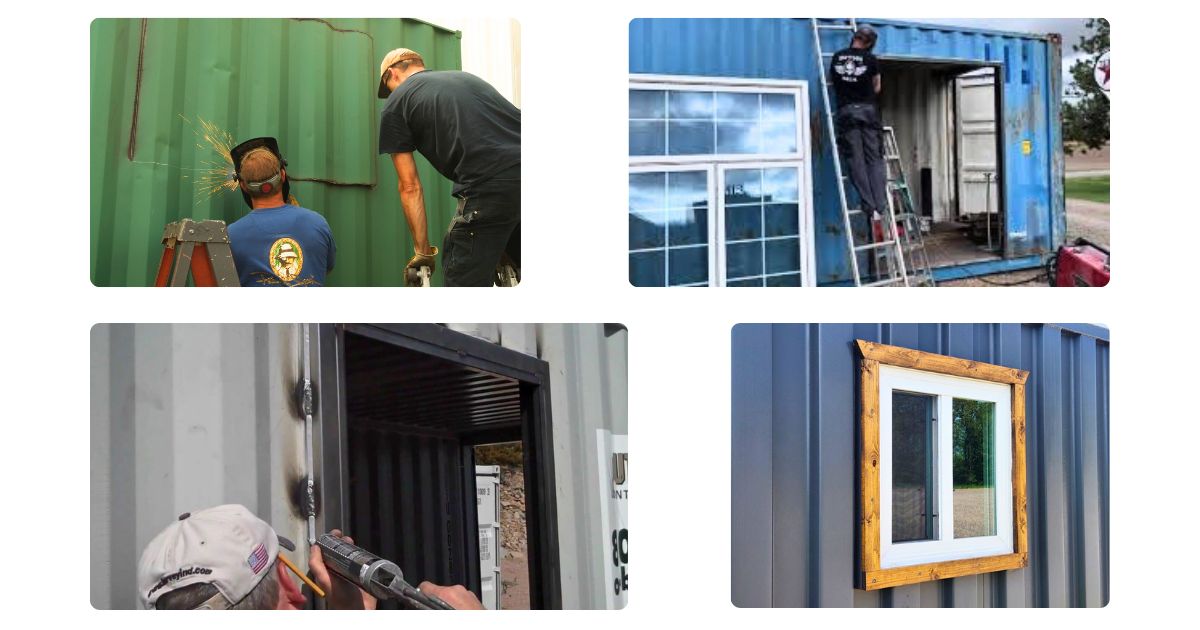 Thi Công Lắp Đặt Cửa Cho Container