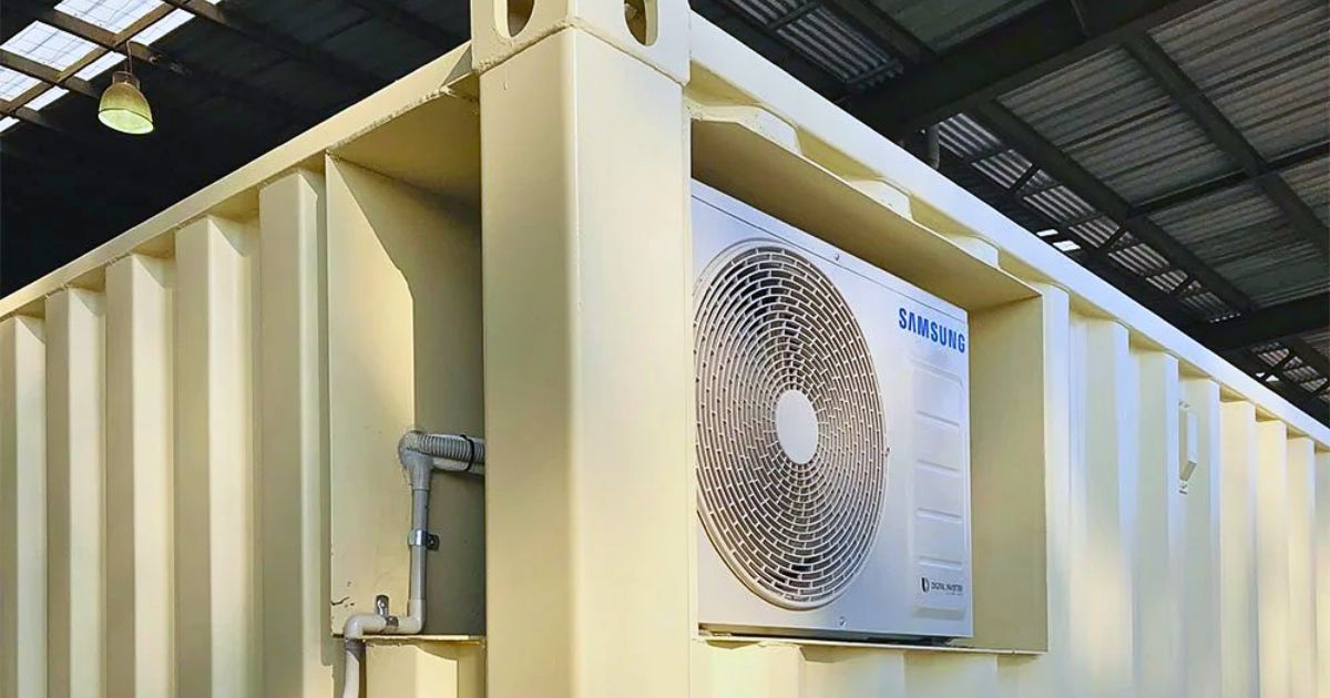 Hệ thống điều hòa cho container văn phòng