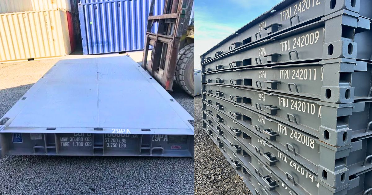 Chân đến container thép