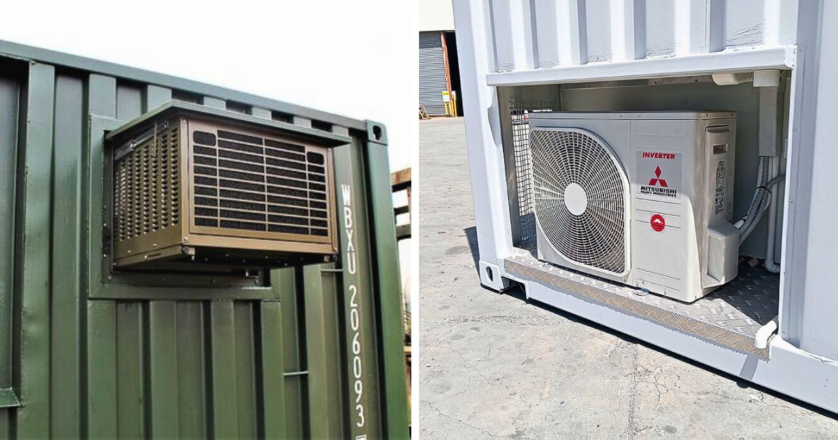 Cục nóng điều hòa cho container văn phòng